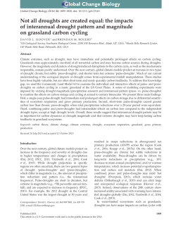 the impacts of interannual drought pattern and magnitude on