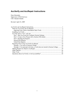 CSUCI > AccVerify and AccRepair Instructions