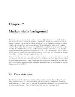 Chapter 7 Markov chain background