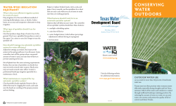 Conserving water outdoors