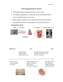 Exceptions to the Cell Theory