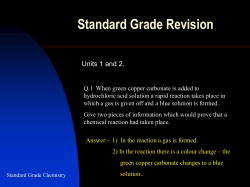 Units 1 and 2 Revision - Deans Community High School