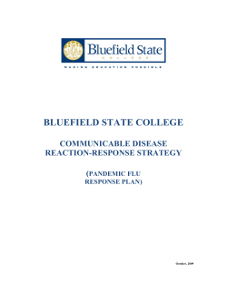 Guidelines for a Pandemic Situation