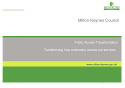 Public Access Strategy - Milton Keynes Council
