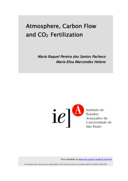Atmosphere, Carbon Flow and CO2 Fertilization