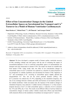 Effect of Ion Concentration Changes in the Limited