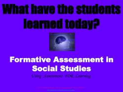DCE Formative Assessment ppt