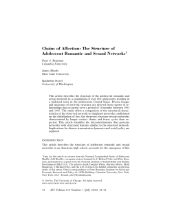 Chains of Affection: The Structure of Adolescent