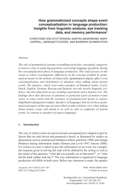 How grammaticized concepts shape event conceptualization in