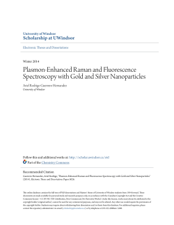 Plasmon-Enhanced Raman and Fluorescence Spectroscopy with