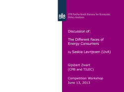 Discussion of: The Different Faces of Energy Consumers by Saskia