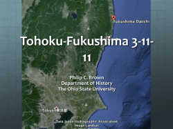 Fukushima 3-11-10 - University of York