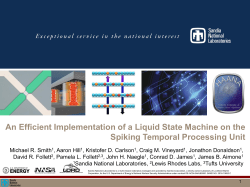 Liquid State Machines