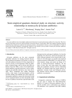 Semi-empirical quantum chemical study on structure&plusmn;activity