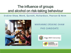 The influence of social context and alcohol on risk taking
