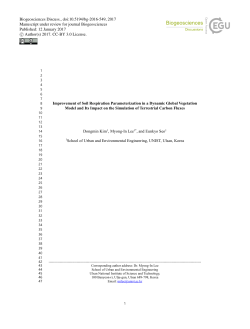 Improvement of Soil Respiration Parameterization in a Dynamic