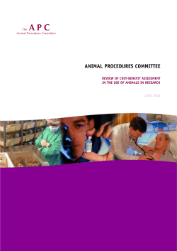 Review of cost-benefit assessment in the use of animals in