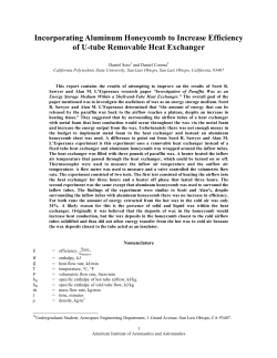 Incorporating Aluminum Honeycomb to Increase Efficiency of U