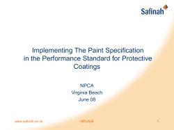The Paint Specification in the Coating Performance Standard Lloyds