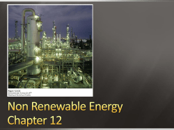 Non Renewable Energy Chapter