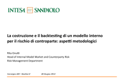 La costruzione e il backteszng di un modello interno per il rischio di
