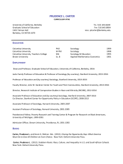 prudence l - UC Berkeley - Graduate School of Education