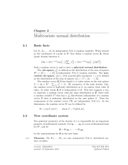 Multivariate normal distribution