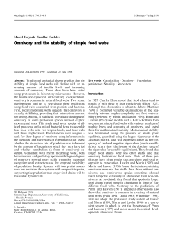 Omnivory and the stability of simple food webs