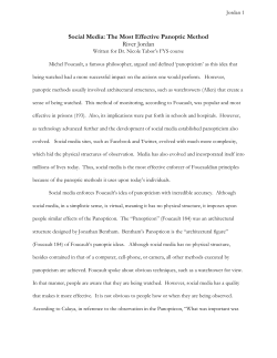 Social Media: The Most Effective Panoptic