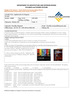 ID 102 Syllabus Fall 16 - College of the Canyons