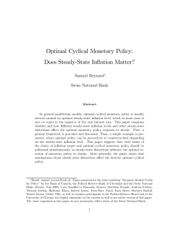 Optimal Cyclical Monetary Policy: Does Steady