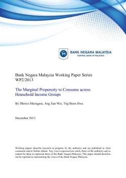 The Marginal Propensity to Consume across Household Income
