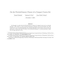 On the Chv&aacute;tal-Gomory Closure of a Compact Convex Set