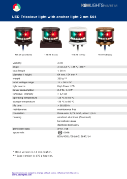 LED Tricolour light with anchor light 2 nm S64