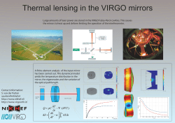 Large amounts of laser power are stored in the VIRGO
