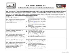Get Ready Get Set Go Purdue Emergency Preparedness