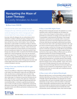 Navigating the Maze of Laser Therapy