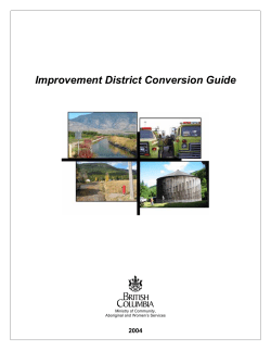 Improvement District Conversion Guide