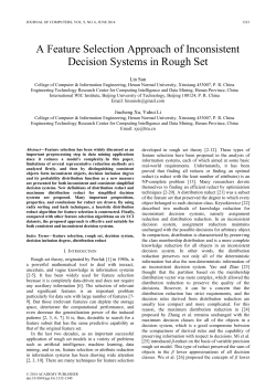 A Feature Selection Approach of Inconsistent Decision Systems in