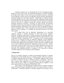 Evaluating Market-Making Voluntary Programs: The Case of Coal