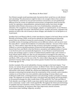 Iara Cury Week 7 Only Means, No More Ends? Few Western people