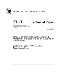 3.2 ITU-T Study Group 15 (Optical and other transport network