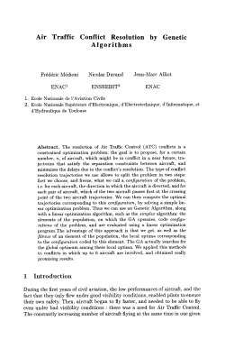 Air Traffic conflict resolution by Genetic Algorithms