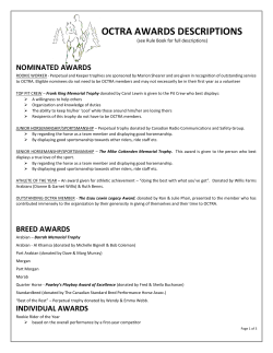 octra awards descriptions - Ontario Competitive Trail Riding