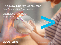 The New Energy Consumer: Architecting for the Future