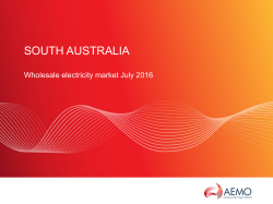 south australia - Australian Energy Market Operator