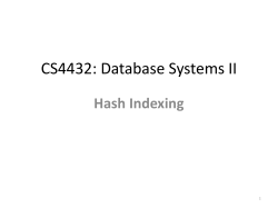 CS4432: Database Systems II