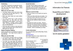 Information for Parents Supporting your baby`s development 32