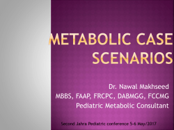 Metabolic emergencies - The 2nd Al