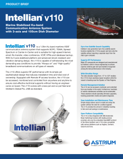 PRODUCT BRIEF Marine Stabilized Ku